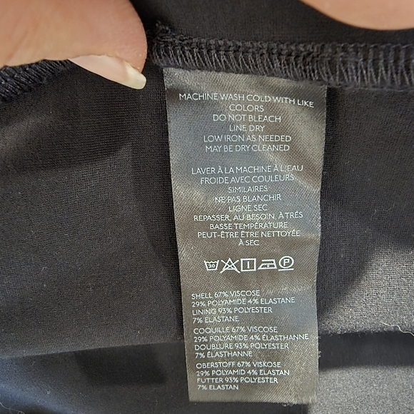 Anthropologie Maeve Women's Structured Cutout Slim Black Stretch Mini Dress S - Picture 8 of 8